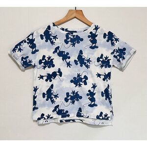 Gap Kids Disney Blue Shadow Mickey Tee  Size XL   GUC